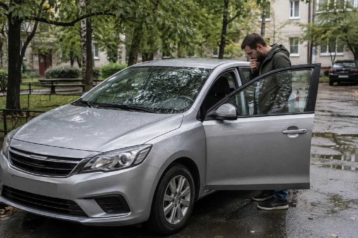 Автомобиль после длительной стоянки